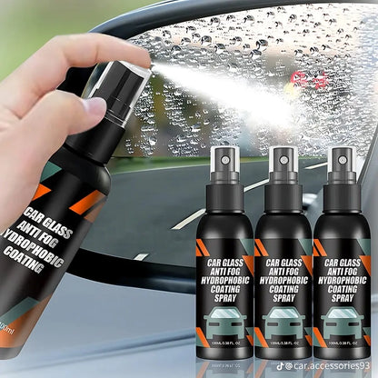Car Glass Anti-Fog Rainproof Agent & Hydrophobic Coating 300ML Pack of 3