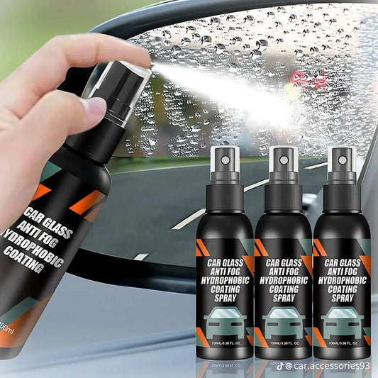 Car Glass Anti-Fog Rainproof Agent & Hydrophobic Coating 300ML Pack of 3