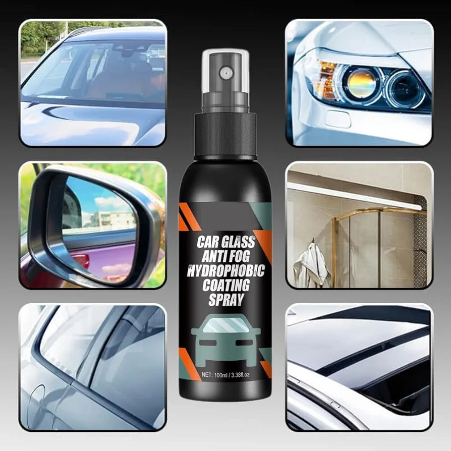 Car Glass Anti-Fog Rainproof Agent & Hydrophobic Coating 300ML Pack of 3